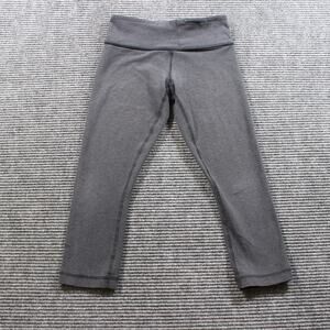 Lululemon Wunder Under Crop Womens 6 Gray High Rise 20” Inseam